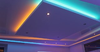 Натяжной потолок с подсветкой Отрадный, цена от 2217 руб.